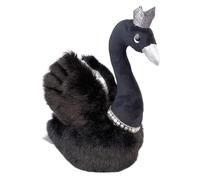 Swan Plush Toy - 11 Inch Size Design, Stuffed Doll, White Goose Plushee, Soft Pillow Decoration | Necklace Accent Detail, Premium Cuddly Fabric Construction for Home Bedroom Sofa Display Gift