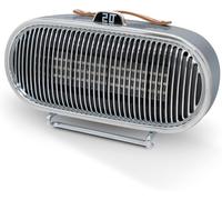 Swan Portable Retro Ceramic Heater with 2 Heat Settings, Smart Thermostat, Digital Display, 9 Hour Timer, Remote Control, 1.5kW, Grey, SH27032