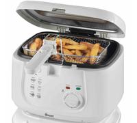 Swan 2.5 Litre Deep Fat Fryer with Viewing Window, Easy Clean, Adjustable temperature control, 1800 W, White, SD6080N