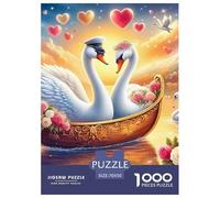 Swan Puzzle 1000 Pieces Jigsaw Adults Kids Puzzles The Bonny Swans Challenging And Brainteasing Creativity & Gift Giving Perfect for Relaxation 1000pcs 70x50cm/1000pcs