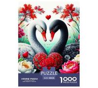 Swan Puzzle 1000Pc Jigsaw Adults Kids Puzzles The Bonny SwansChallenging And Brainteasing Creativity & Gift Giving Perfect for Relaxation 1000pcs 38x26cm/1000pcs