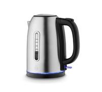 Swan Quiet Boil Cordless Kettle, 3kW Fast Boil, Removable Limescale Filter, Push Button Lid and 360-Degree Base, LED Base Light, Stainless Steel, SK19035SS