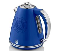 Swan Rangers Retro Jug Kettle 1.5L Stainless Steel 800W Boil Dry in Blue SK19020RANN