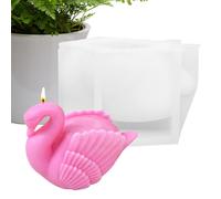 Swan Resin Mold - Aromatherapy Swan Candle Mould, Refined Curved Sculpture Style Finish, 7x10cm Size + -40C Cold Resistance, Flexible Silicone Construction Durable - for Resin Plaster & Candy Craft