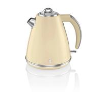 Swan Retro 1.5 Litre Jug Kettle, Cream, With 360 Degree Rotational Base, 3Kw Fast Boil, Easy Pour, Sk19020Cn