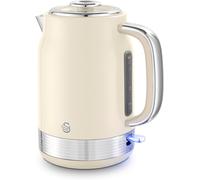Swan SK19025C Retro Jug Kettle, Rapid Boil, Removable Limescale Filter, Easy Pour, 360 Degree Base, Water Indicator Window and Boil Dry Protection 1.7L, 3KW, Cream