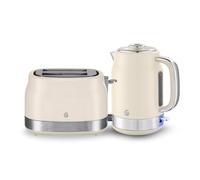 Swan Retro 1.7L Jug Kettle & 2 Slice Toaster Bundle