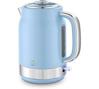 Swan Retro 1.7L Jug Kettle, Rapid Boil, Removable Limescale Filter, Easy Pour,