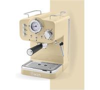 Swan Retro 15 Bars Pump Espresso Coffee Machine In Cream 1.2 L SK22110CN [EEK: Compliant]
