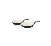 Swan Retro 2 Piece Frying Pan Set In Black Black