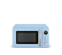 Swan Retro 20L Digital Microwave With 5 Power Levels, Led Display, 800W, Blue One Colour