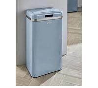 Swan Retro 45L Square Sensor Bin Blue