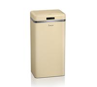 Swan SWKA4500CN Retro Square Cream Sensor Bin - 45 Litre