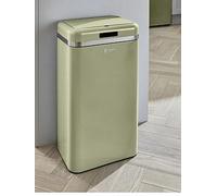 Swan Retro 45L Square Sensor Bin Green