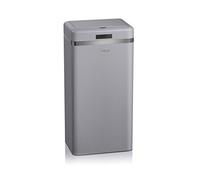 Swan SWKA4500GRN Retro Kitchen Bin with Infrared Technology, Square, Grey, 45 Litre