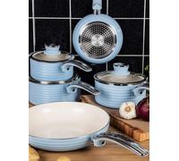 Swan Retro 5 Piece Pan Set Blue Blue