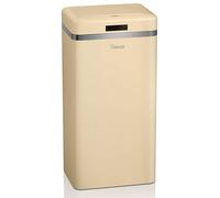 Swan Retro Automatic Kitchen Trash Can, Motion Sensor, 45 Litres, Metal, Smart Recycling Bin, Large Capacity, Vintage Design, Cream