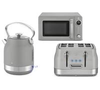 Swan Retro Breakfast Essentials Bundle In Grey Grey