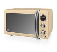 Swan Retro Digital Microwave Cream, 20 L, 800 W, 6 Power Levels Including Defrost Setting, SM22030CN