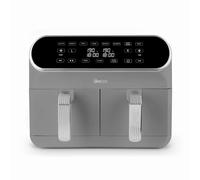 Swan Retro Dual Basket Air Fryer, 8L, 1700W, grey SD10519C