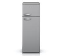 Swan Retro Free Standing, Fridge Freezer, Grey, SR11010GRNE