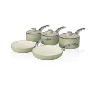Swan Retro Green 5 Piece Pan Set