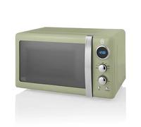 Swan Retro Digital Microwave 20L 800W, Green