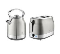 Swan Retro Kitchen Set - Traditional Kettle and 2 Slice Toaster