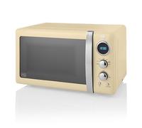 Swan SM22030LCN Retro 20L LED Digital Microwave 800W - Retro Cream