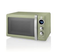 Swan Retro Digital Microwave 20L 800W, Green