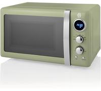 Swan Retro Digital Microwave 20L 800W, Green