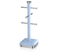 Swan SWKA1030BLN Retro Mug Tree, 41.8cm, Blue