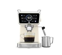 Swan Retro Pump Espresso Coffee Machine, Digital Smart Touch Display, 5 Pre-Sets, 20 Bar Pressure, Milk Frother for Latte and Cappuccino Drinks, 1 & 2-Shot Filters, 1.5 Litre, Cream, SK22113CRM