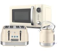 Swan Retro Revive 3-Piece Kitchen Set - Cream