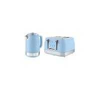Swan Retro Revive Blue Jug Kettle & 4 Slot Toaster Set