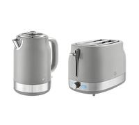 Swan Retro Revive Grey Jug Kettle & 2 Slot Toaster Set