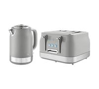 Swan Retro Revive Grey Jug Kettle & 4 Slot Toaster Set