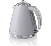 Swan Retro SK19020GRN Jug Kettle - Grey, Silver/Grey