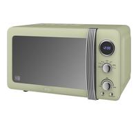 Swan Retro SM22030GN 20L Microwave - Green, 800W, 5 Power Levels with Dial Controls