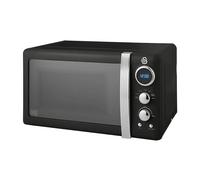 800W Digital Microwave Swan Black One Size