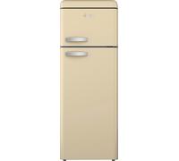 Swan Retro Free Standing Top Mounted 70/30 Split Fridge Freezer, 3 Adjustable Shelves, Fast Freeze, Cream, SR11010CNE