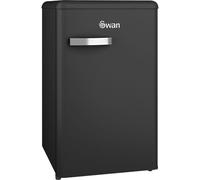 Swan Retro SR11035BNE 87cm Fridge - Black - E Rated