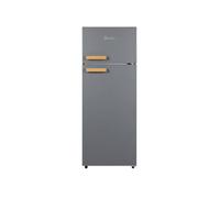 Swan Retro Top Mounted Fridge Freezer In Grey Grey