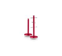 Swan Retro Towel Pole and Mug Tree Set Red