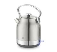 Swan SK14631SS Retro Traditional Kettle, Rapid Boil, Removable Limescale Filter, Easy Pour, 360 Degree Base, Water Indicator Window and Boil Dry Protection 1.7L, 3KW, Stainless Steel