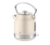 Swan Retro Traditional Kettle Electric 1.7L Chantilly Cream Fast Boil 360 3000W
