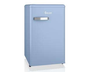 Swan Retro Under Counter Fridge with 77L Fridge Capacity, Blue, SR11035BLNE