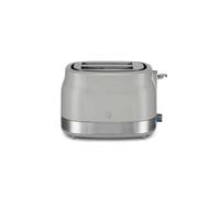 Swan ST19028GRY Retro 2 Slice Toaster with 6 Browning Levels for Toast, Bagels, Breakfast Muffins, Defrost/Reheat/Cancel Functions, Hidden Cord Storage, Non-Slip Feet, 930W, Grey and Stainless Steel