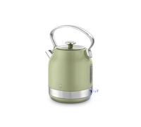 Swan SK14631GRN Retro Traditional Kettle, Rapid Boil, Removable Limescale Filter, Easy Pour, 360 Degree Base, Water Indicator Window and Boil Dry Protection 1.7L, 3KW, Green and Stainless Steel