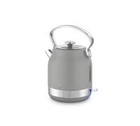 Swan SK14631GRY Retro Traditional Kettle, Rapid Boil, Removable Limescale Filter, Easy Pour, 360 Degree Base, Water Indicator Window and Boil Dry Protection 1.7L, 3KW, Grey and Stainless Steel